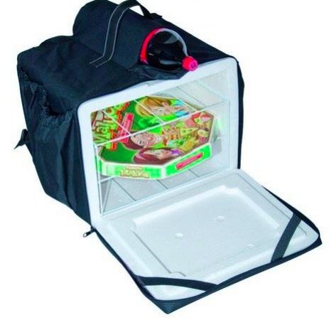 Bolsas e mochilas  trmicas para transporte de pizzas, marmitex e refeies